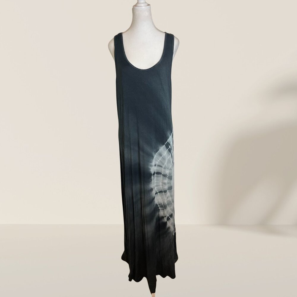 Say What? Blue & Gray Tie-Dye Maxi Tank Dress Size XL